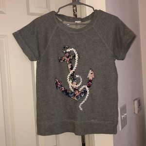 J. crew Shortsleeve sweatshirt
